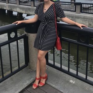 Stripped Retro Mini Dress